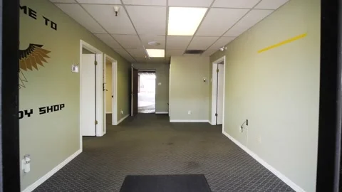 Glide Shot Entering An Empty Rental Space Stock-Footage 134830149
