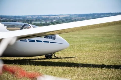 Glider about to launch Stock Photos