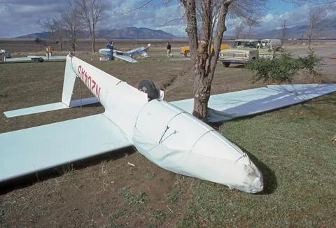 Glider accident Stock Photos