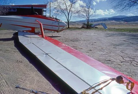 Glider accident Stock Photos
