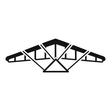 Glider aerodynamics icon simple vector. Para air Stock Illustration