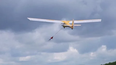 Glider in air Video stock 162976098