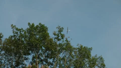 Glider Aircraft is Flying Stock Footage 285234888