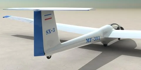 Glider ASK-21 3D Model