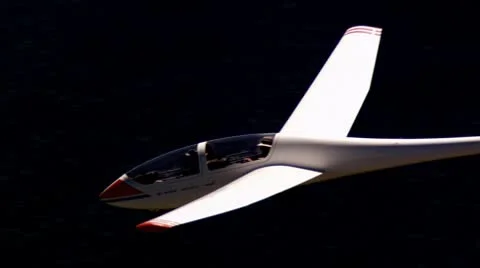 Glider close up pilot flying aerial 스톡 동영상 8960984