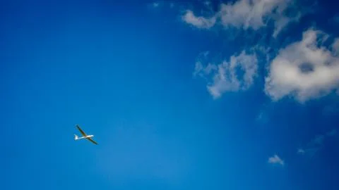 Glider gliding through the sky Stock Photos