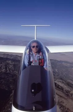 Glider over Mojave Stock Photos