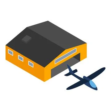 Glider plane icon, isometric style Stock Illustration