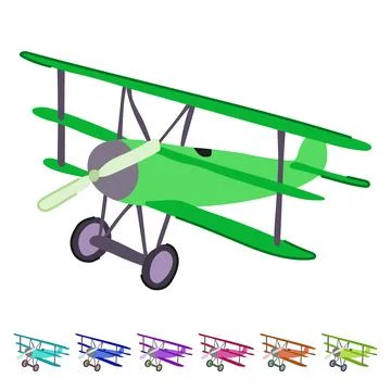 Glider plane toy vector cartoon graphic Stock Illustration