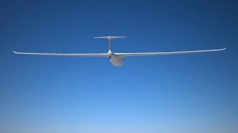 Glider on the sky Stock Illustration