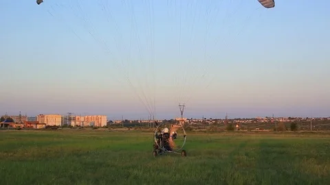 Glider takes off Stock Footage 73686635