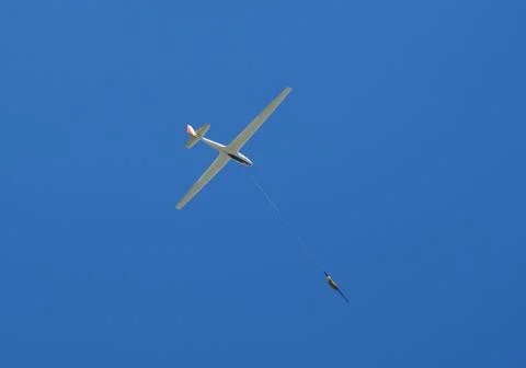 Glider towed Stock Photos