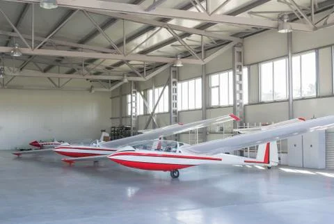 Gliders in air dock Stock Photos