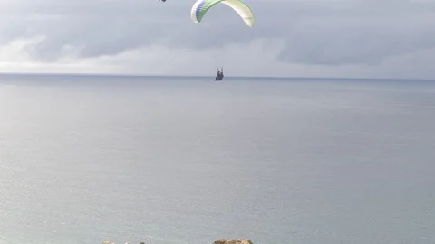 Gliders Coastline Stock Footage 98464690
