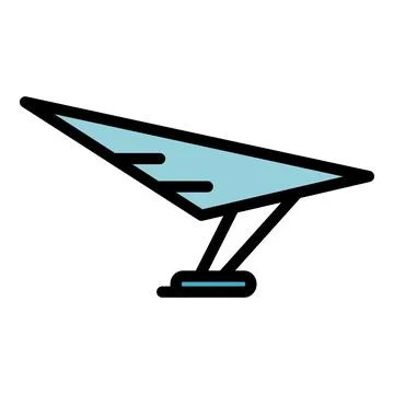 Gliding activity icon vector flat 스톡 일러스트