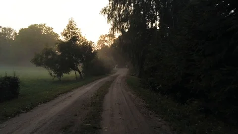 Gliding down road Stock Footage 115317622