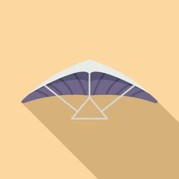 Gliding icon flat vector. Air hang 스톡 일러스트