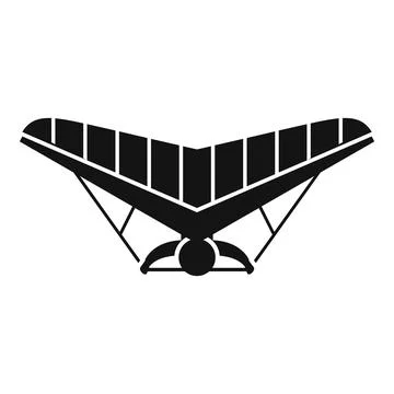 Gliding icon simple vector. Air hang Stockillustratie