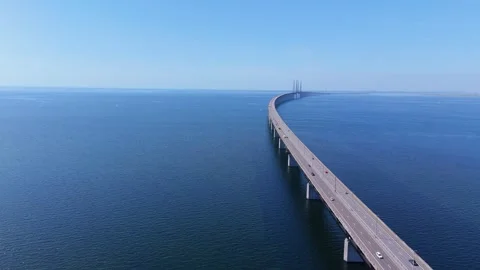 Gliding Over the Nordic Link Stock Footage 341010575