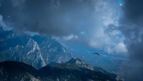 Gliding Over Olympus Foto stock