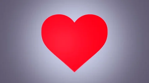 Gliding Red Heart Stock Footage 58320651