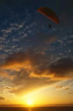 Gliding at sunset Stock Photos