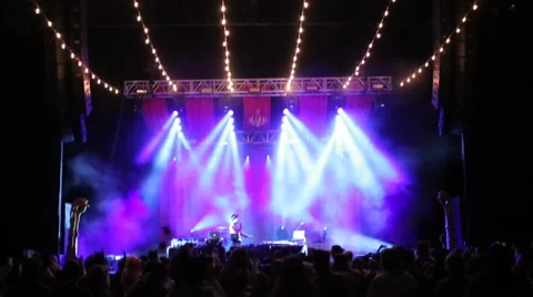 Gliding through concert show performance 動画素材 49679248