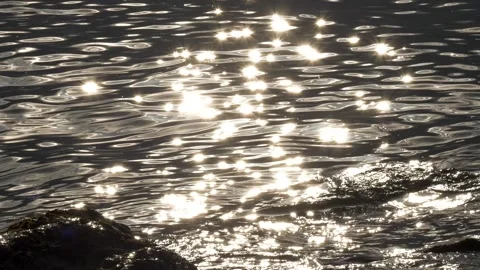 Glimmers of Light on the Water Surface Stock Footage 331574463