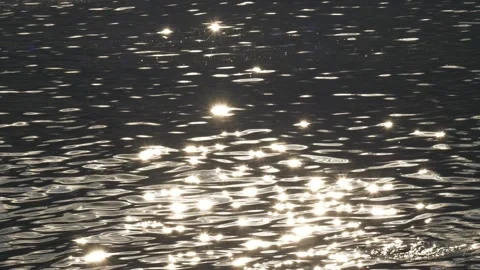 Glimmers of Light on the Water Surface Stock Footage 331590139