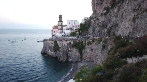 Glimpse of the Amalfi Coast Stock Footage 137944917