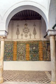 A Glimpse of the Charming Small Mosques (Masjids) in Kairouan, Tunisia. Nor.. Stock Photos