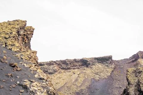 A Glimpse Into the Craters Edge Stock Photos