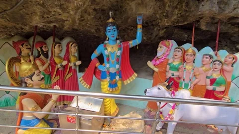 A Glimpse of Krishna as a Savior Stock Footage 313563082