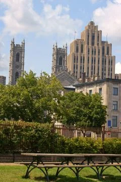 Glimpse of montreal Stock Photos