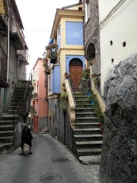 Glimpse of the old city 库存照片