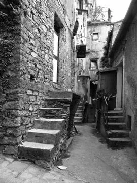 Glimpse of the old city Stock Photos