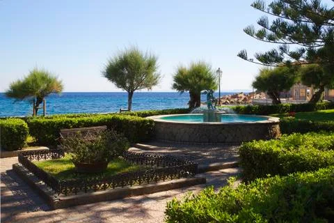Glimpse with panoramic sea views Stock Photos