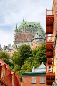 Glimpse of quebec city Foto stock