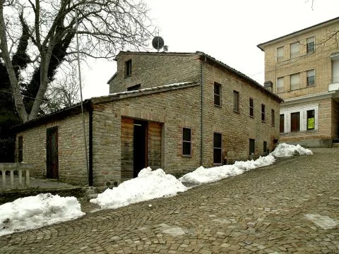 Glimpse of Smerillo 写真素材