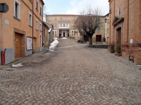 Glimpse of Smerillo 스톡 사진