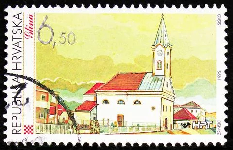 Glina, Croatian Towns (IV) serie, circa 1995 Stock Photos