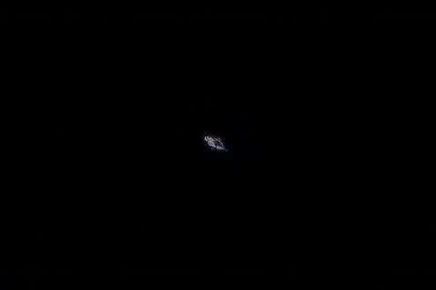 Glint in the Abyss: Blackwater Shot of a Tiny Larval Lanternfish Stock Photos