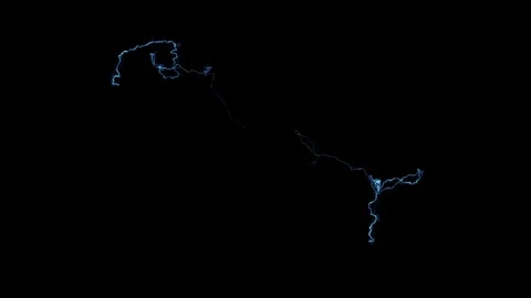 Glinting Electric Spark Flash VFX Overlay Against Black Screen Stock Footage 337776898
