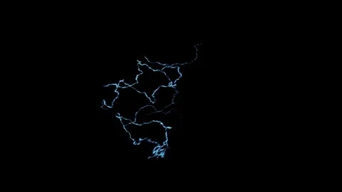 Glinting Lightning Magical Spark Burst Compositing Element Against Black Stock Footage 339695297