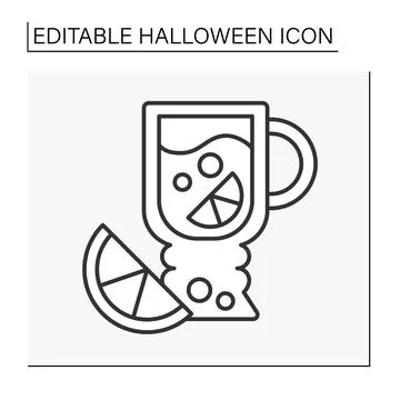 Glintwine line icon Stock Illustration