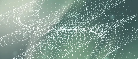 Glistening droplets drift through soft green hues Stock Footage 337384581