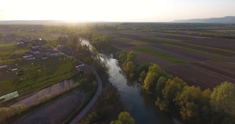Glistening River Stock Footage 91535120