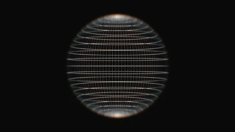 Glitch 3D Digital Sphere Spinning Abstract Animation 库存影片 333261294