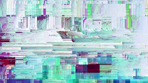 Glitch abstract art,  pixels failure, background Video stock 117230255