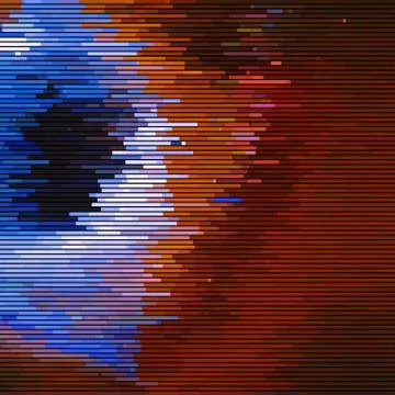 Glitch Abstract Background Stock Illustration